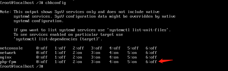 chkconfig
